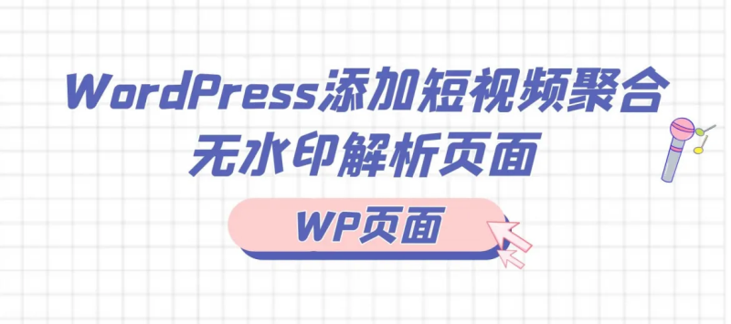 WordPress 添加短视频聚合无水印解析页面-洛洛资源库